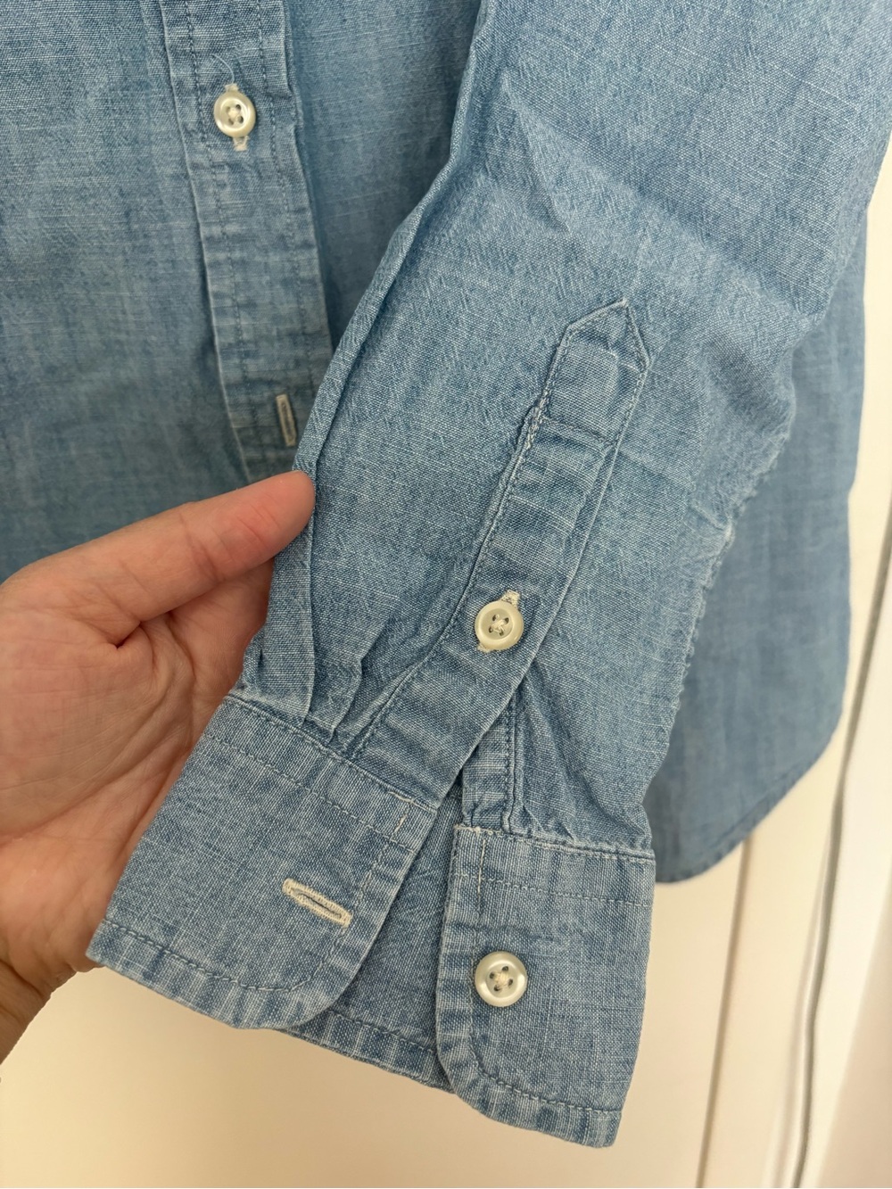 Polo by Ralph Lauren Light Blue Chambray Button-Down Shirt - big kid (14-16) - Picture 3 of 6